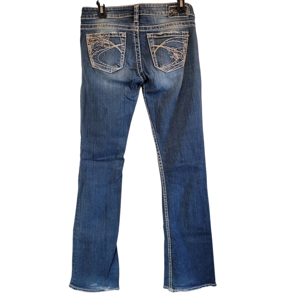 Silver Tuesday Low Rise Flare Denim Jeans - Picture 2 of 12